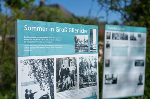 Infotafel auf dem gelände