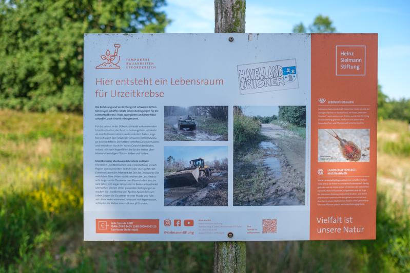 Infotafel Urzeitkrebse