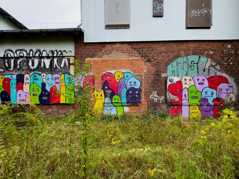 Graffiti am Bahnhof Satzkorn