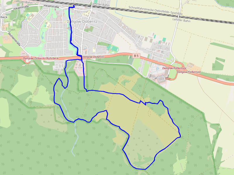 Karte Döberitzer Heide