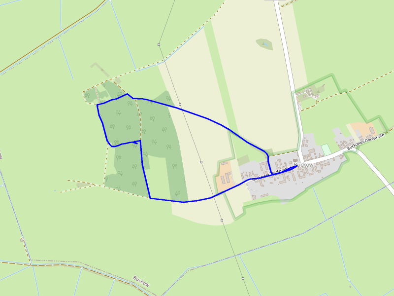 Karte Buckower Pilgerweg