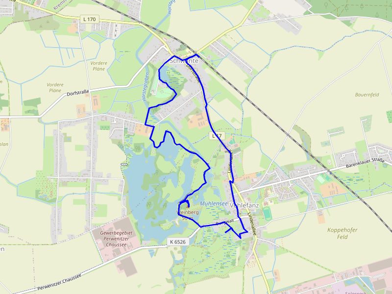 Karte Schwante und Vehlefanz