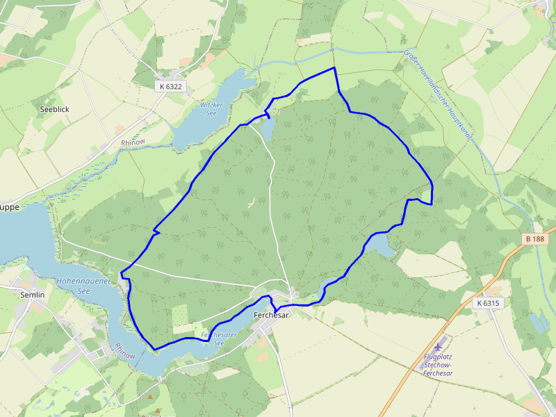 Karte Ferchesar Tour