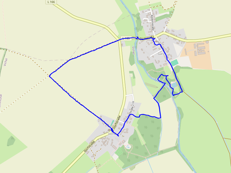 Karte Spaziergang Garz und Vichel