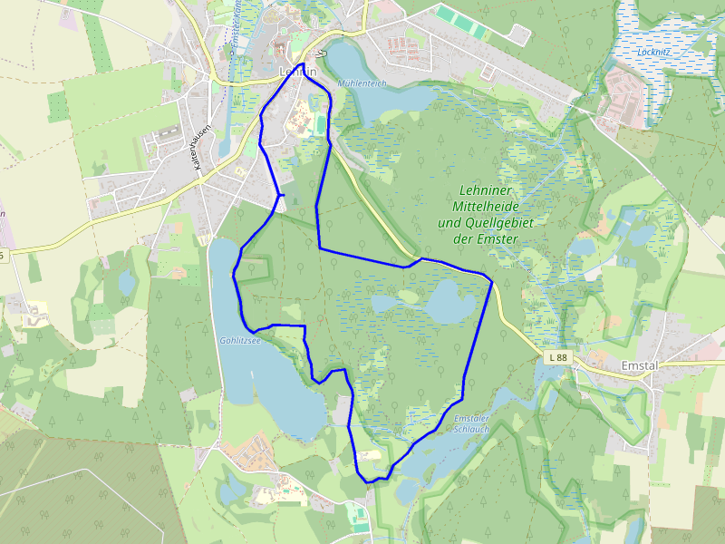 Karte Willibald-Alexis-Wanderweg